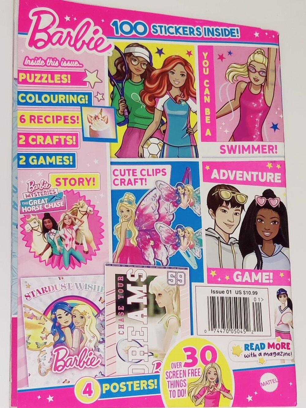 Barbie Magazine featuring 100 stickers and 4 posters 2026 Latest Issue
